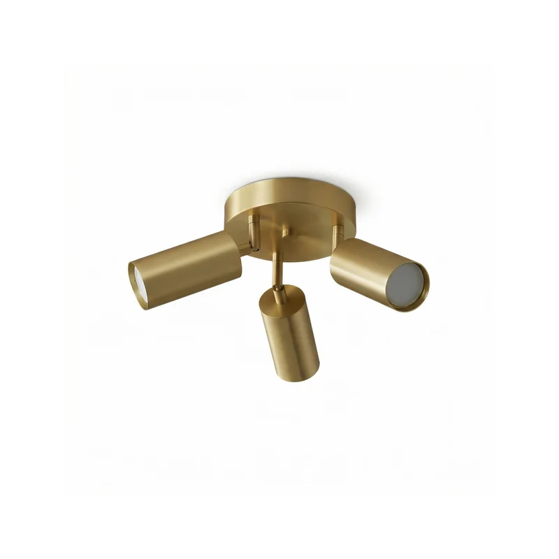 Minimalistische Deckenleuchte Gold Doppel-LED Moderne Eleganz – Laiton