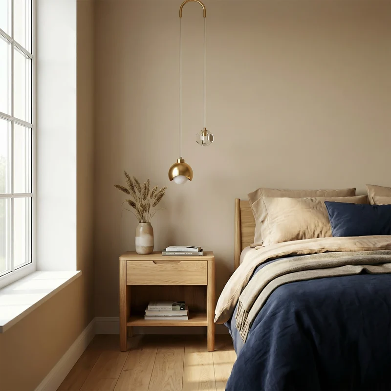 Sanfte Ambiente-Hängelampe Clip Leuchte Gold Nordisches Design – Élégance