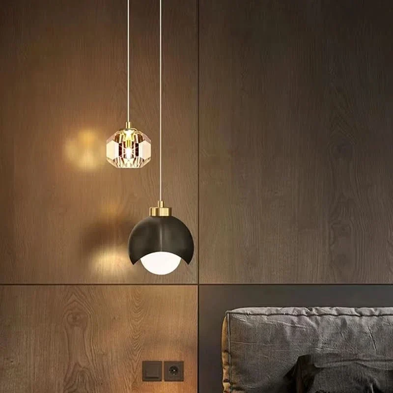 Sanfte Ambiente-Hängelampe Clip Leuchte Gold Nordisches Design – Élégance