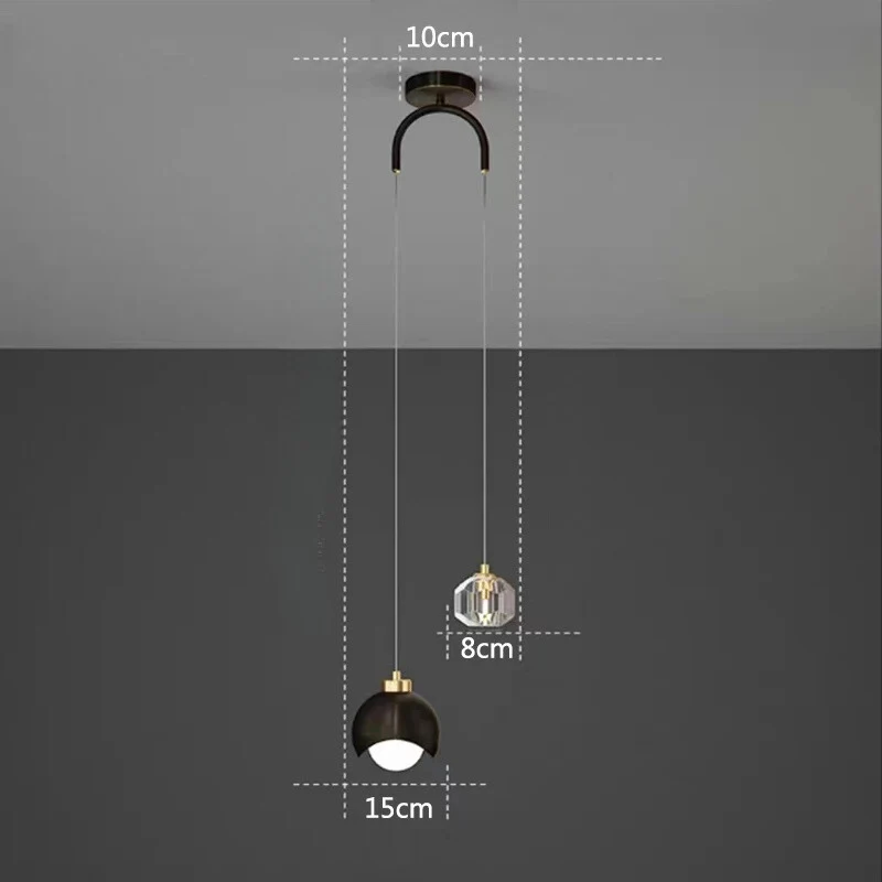 Sanfte Ambiente-Hängelampe Clip Leuchte Gold Nordisches Design – Élégance
