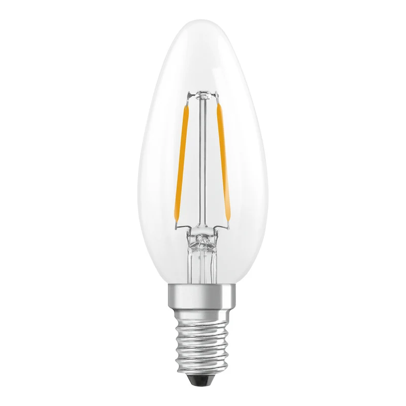 OSRAM Retrofit Classic B LED Lampe Kerzenform (ex 25W) 2,5W / 2700K Warmweiß E14