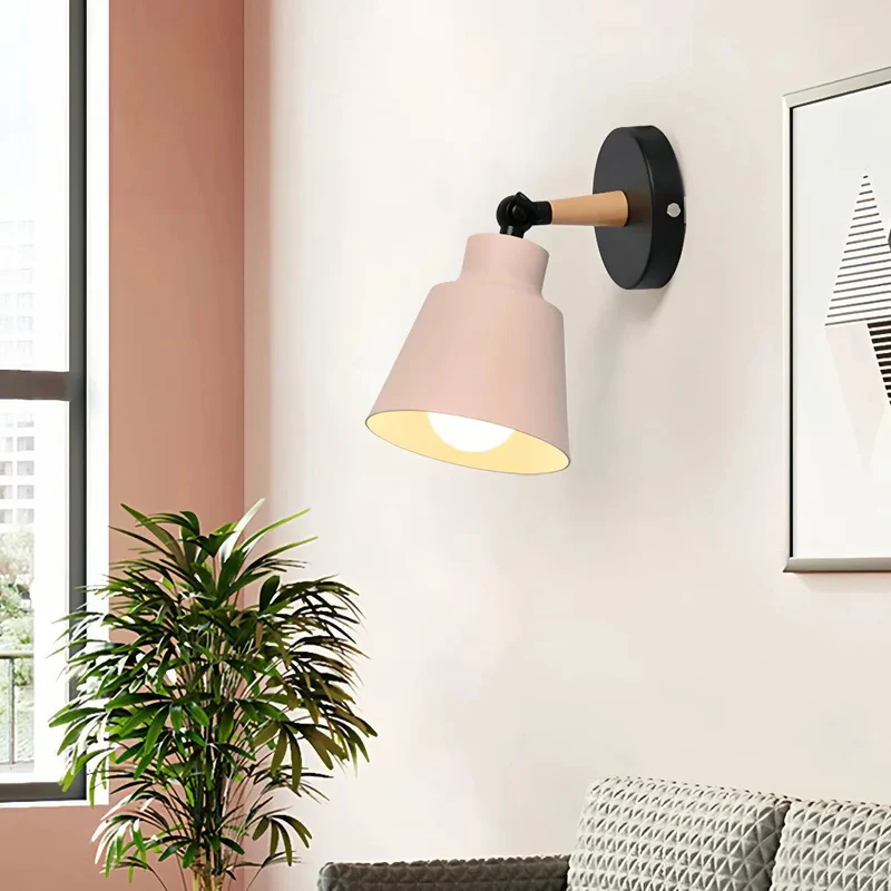 Nordische Wandleuchte mit Kabel dimmbar für Schlafzimmer
