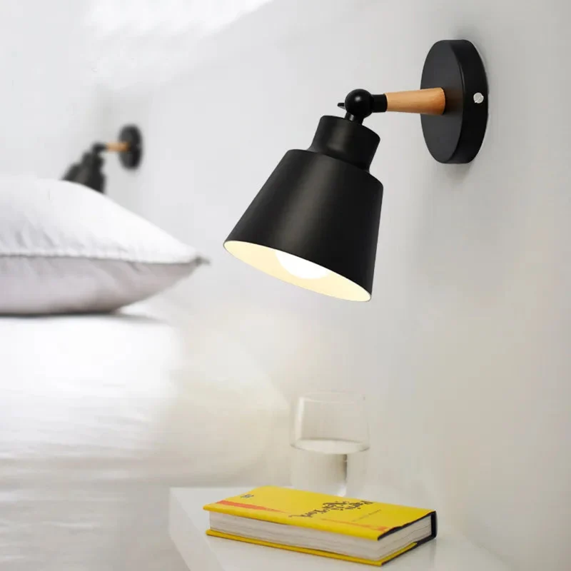 Nordische Wandleuchte mit Kabel dimmbar für Schlafzimmer