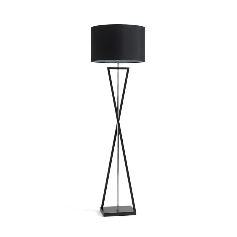Hochwertige Stehlampe Eisen-Finish Stoff Sanftes Licht – Eleganza
