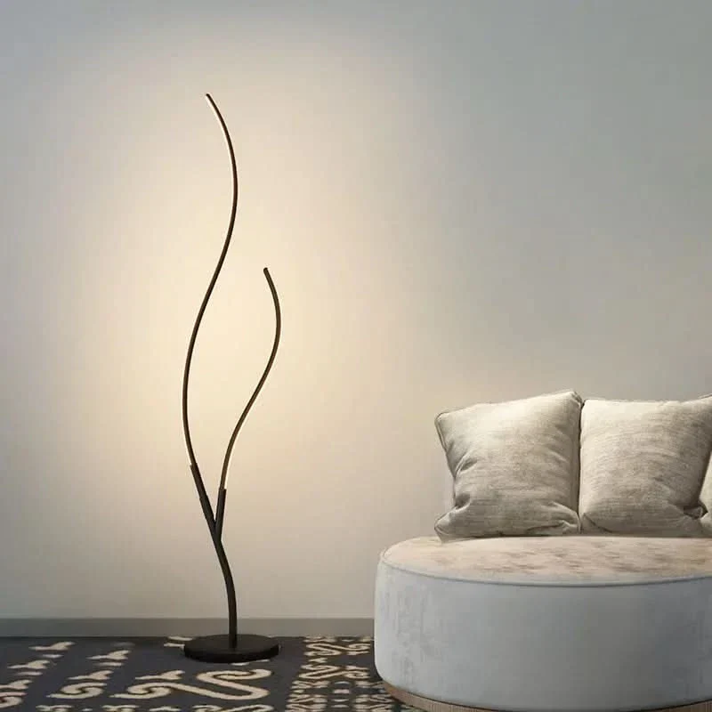 Moderne Stehlampe mit zwei Armen Warme Atmosphäre Langlebig – Duo