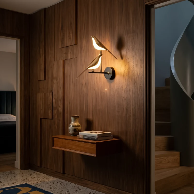Wandleuchte Natur Eleganz Originelles Design – Birdy