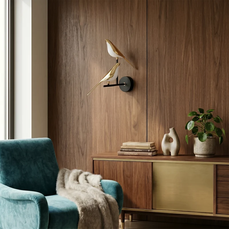 Wandleuchte Natur Eleganz Originelles Design – Birdy