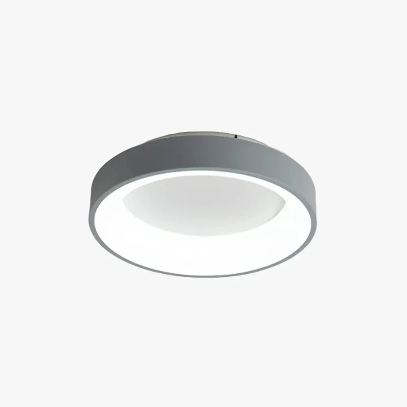 Geschwungene, dimmbare LED-Deckenleuchte in Ringform für Schlafzimmer
