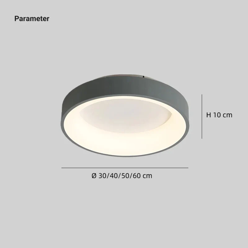 Geschwungene, dimmbare LED-Deckenleuchte in Ringform für Schlafzimmer