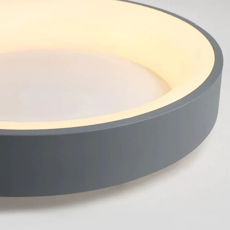 Geschwungene, dimmbare LED-Deckenleuchte in Ringform für Schlafzimmer