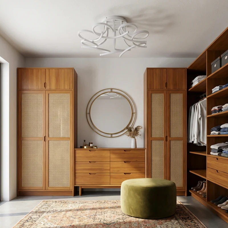 Zeitgenössische Deckenleuchte in Blumenform, luftiger Stil – Subtilo