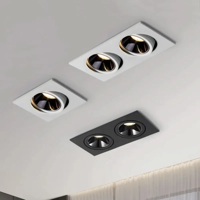 LED-Einbaustrahler Verstellbare Beleuchtung Quadratisches Design – Nik
