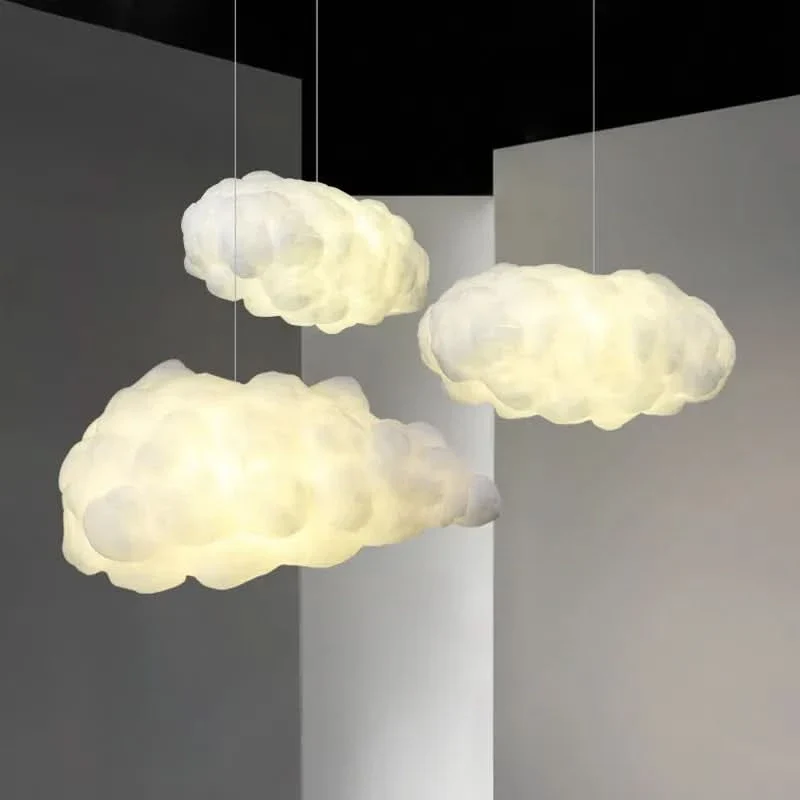 Originale Wolkenförmige Hängelampe für Gemütliche Atmosphäre – Nuage Lumineux