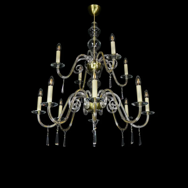 Casa Padrino Luxus Barock Kristall Kronleuchter Silber Ø 90 x H. 105 cm - Prunkvolle Messing Kronleuchter mit böhmischem Kristallglas - Barock Möbel - Edel & Prunkvoll