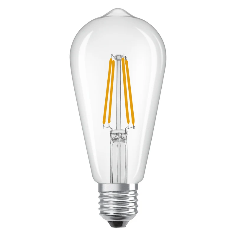 OSRAM LED Lampe LED Retrofit CLASSIC ST 6.5W 827 Clear E27, 806 lm, 2700 K, Warmweiß