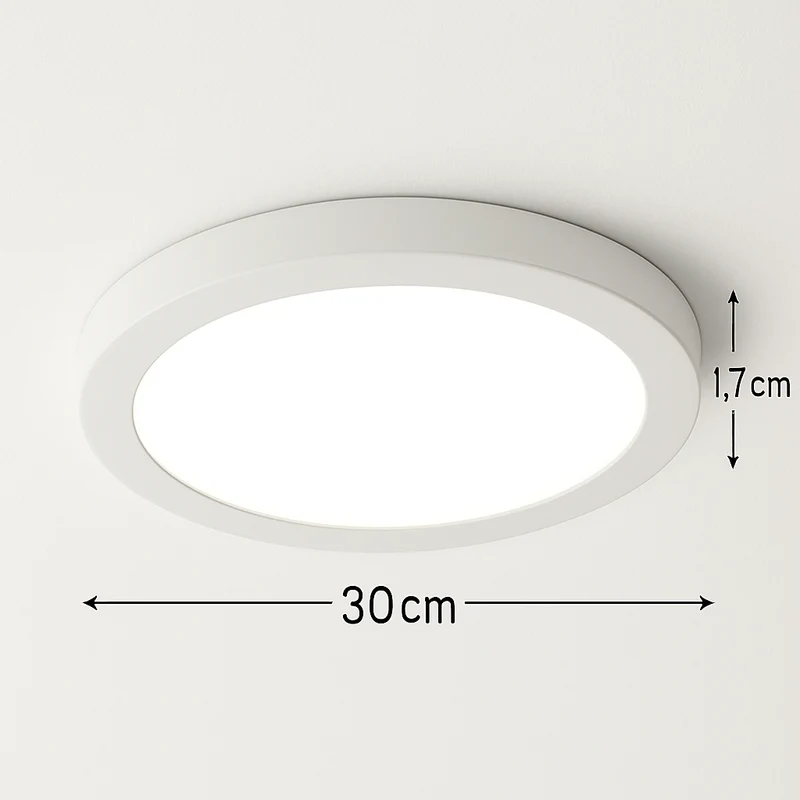 LED Deckenleuchte rund | 30CM | 12/18/24 Watt | CCT – Lichtfarbe einstellbar