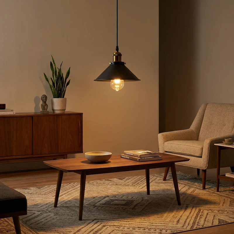 Vintage-Hängelampe mit verstellbaren Kabeln für elegantes Ambiente – Éclats Rétro