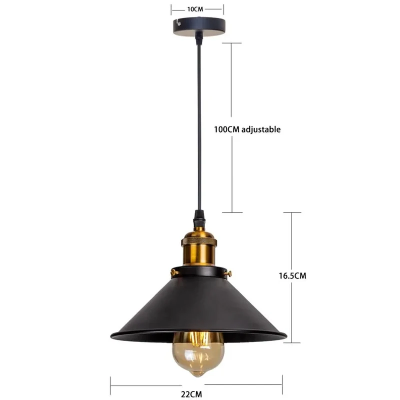 Vintage-Hängelampe mit verstellbaren Kabeln für elegantes Ambiente – Éclats Rétro