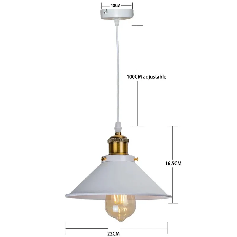 Vintage-Hängelampe mit verstellbaren Kabeln für elegantes Ambiente – Éclats Rétro