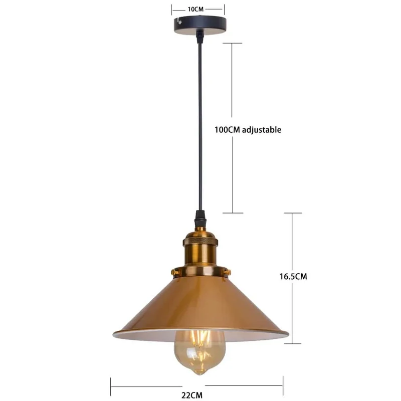 Vintage-Hängelampe mit verstellbaren Kabeln für elegantes Ambiente – Éclats Rétro