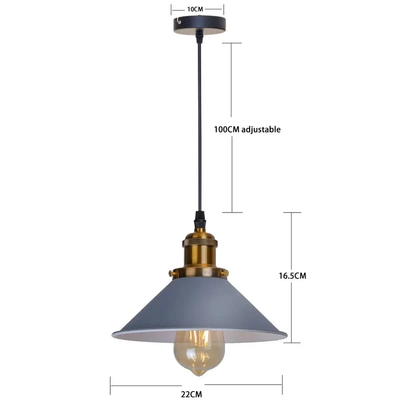 Vintage-Hängelampe mit verstellbaren Kabeln für elegantes Ambiente – Éclats Rétro