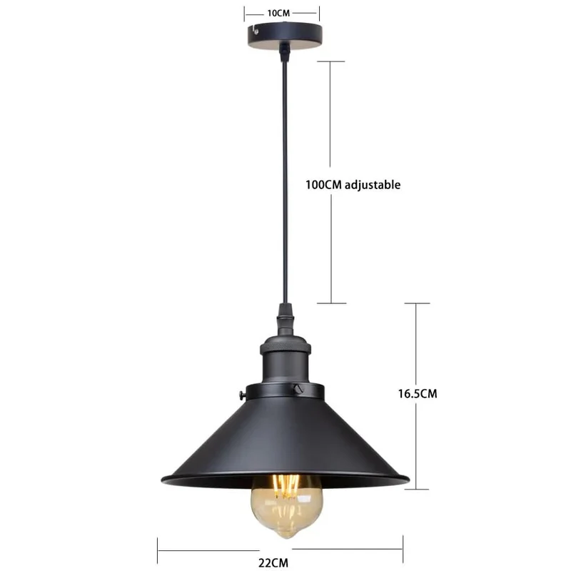 Vintage-Hängelampe mit verstellbaren Kabeln für elegantes Ambiente – Éclats Rétro