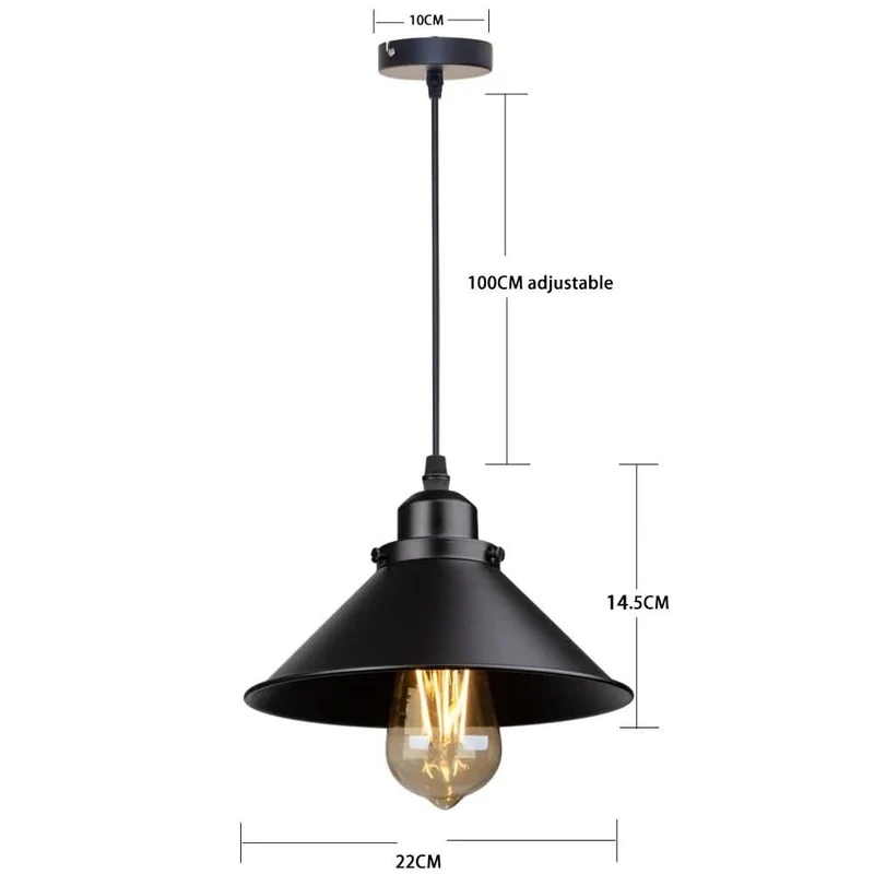 Vintage-Hängelampe mit verstellbaren Kabeln für elegantes Ambiente – Éclats Rétro