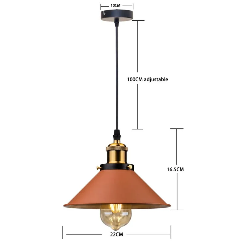 Vintage-Hängelampe mit verstellbaren Kabeln für elegantes Ambiente – Éclats Rétro