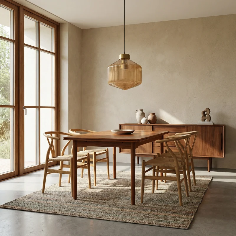 Moderne Hängelampe aus Glas und Metall, Schicke Atmosphäre – Racow