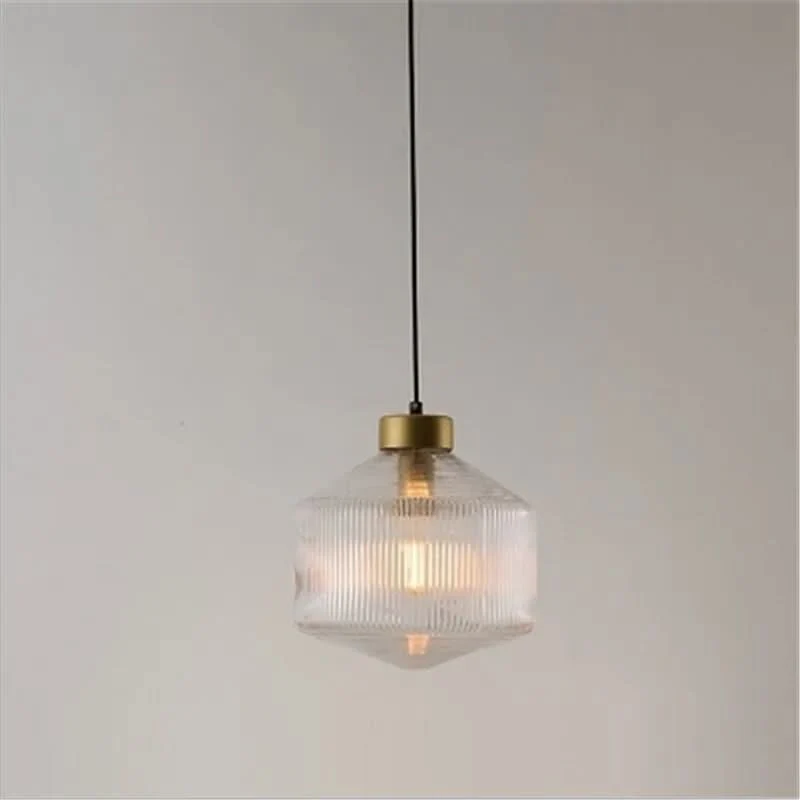 Moderne Hängelampe aus Glas und Metall, Schicke Atmosphäre – Racow