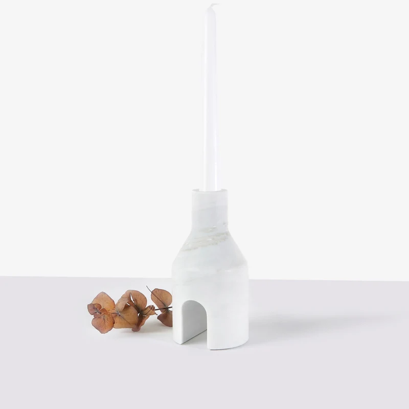 Marble Candelabra DOMUS by Cristian Visentin for Kimano