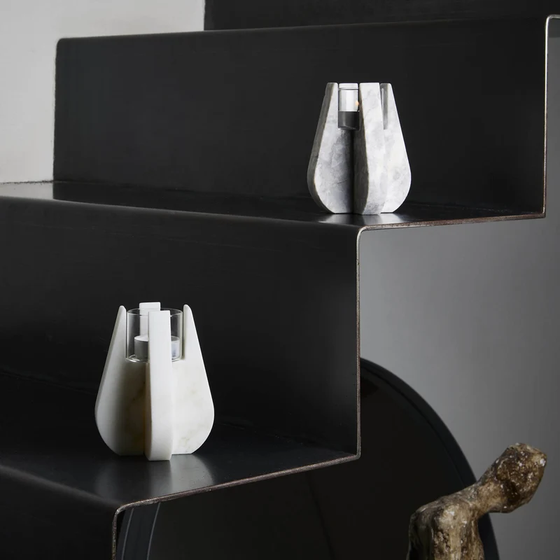 Marble Candleholder DROP by Alessandra Grasso for Kimano