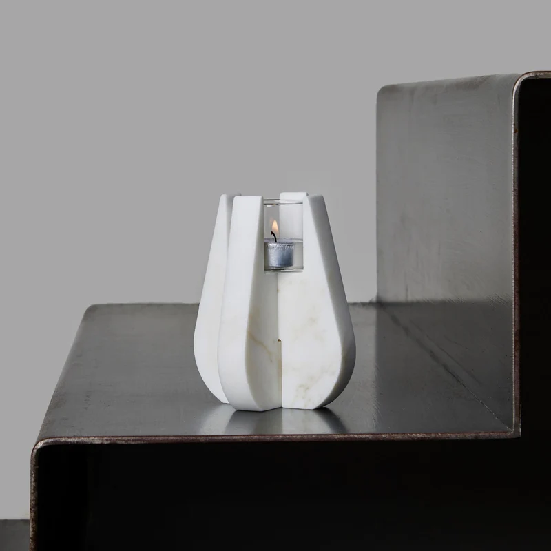 Marble Candleholder DROP by Alessandra Grasso for Kimano