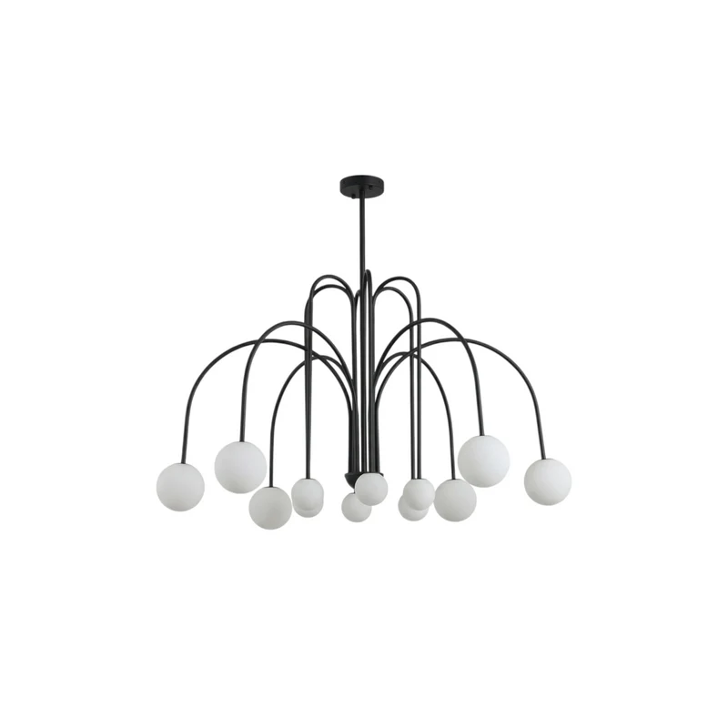Hochwertiger Kronleuchter Skulpturales Element Mediterraner Stil – Forgiato