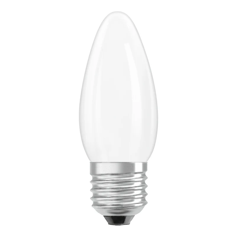 OSRAM LED-Lampen, klassische Minikerzenform, 25 Watts Ersatz, E27, B-shape, 2700 Kelvin, Warm weiß, Klares Glas, single Pack