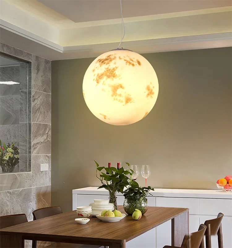 Trendige Hängelampe in Mondform, Anpassungsfähiger Stil – Lune