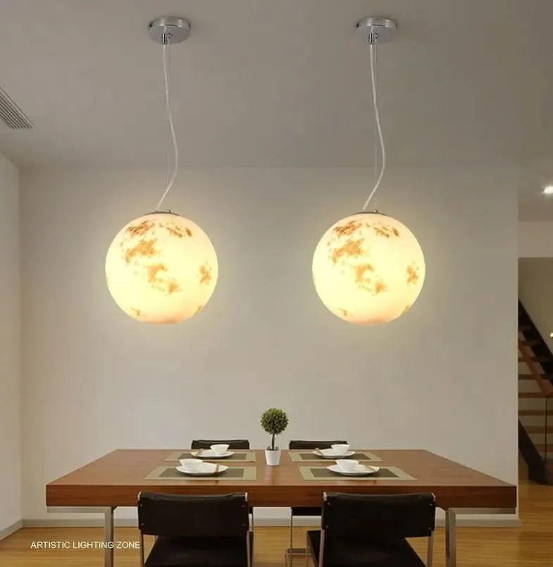 Trendige Hängelampe in Mondform, Anpassungsfähiger Stil – Lune