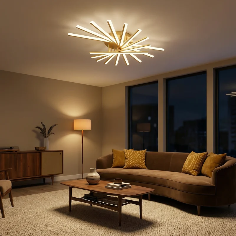 LED-Deckenleuchte Sparsam Zeitgenössischer Stil Mehrfarbig – Néo
