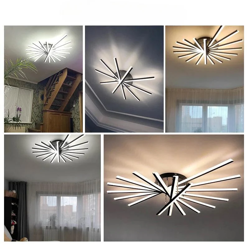 LED-Deckenleuchte Sparsam Zeitgenössischer Stil Mehrfarbig – Néo