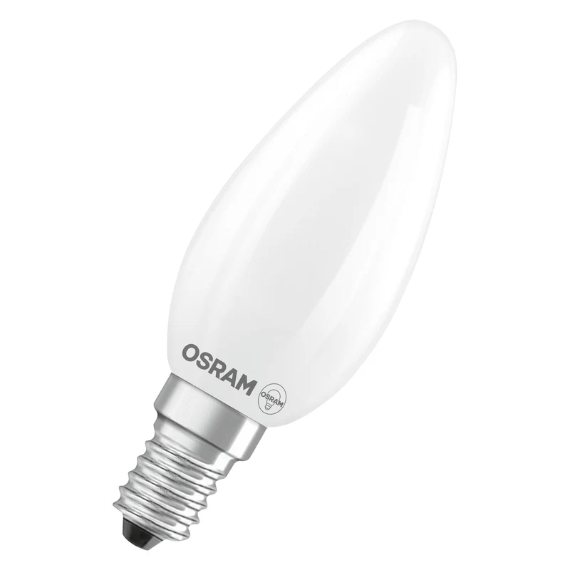 OSRAM LED CLASSIC B ENERGY EFFICIENCY B DIM in B-Form, LED-Lampe, Glas, Matt, 2,5 W, 470 lm, 2700 K, Dimmbar, CRI 80