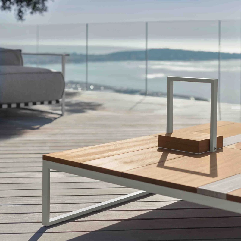 Outdoor Wood and Steel Lamp CASILDA by Ramón Esteve for Talenti