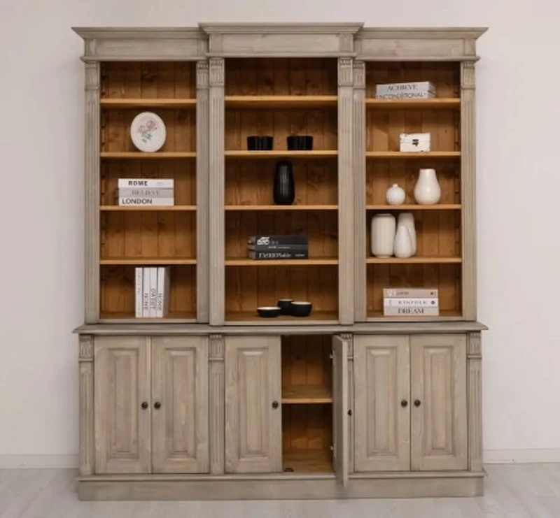 Casa Padrino Bücherregal im Landhausstil, 187 x 39 x 220 cm