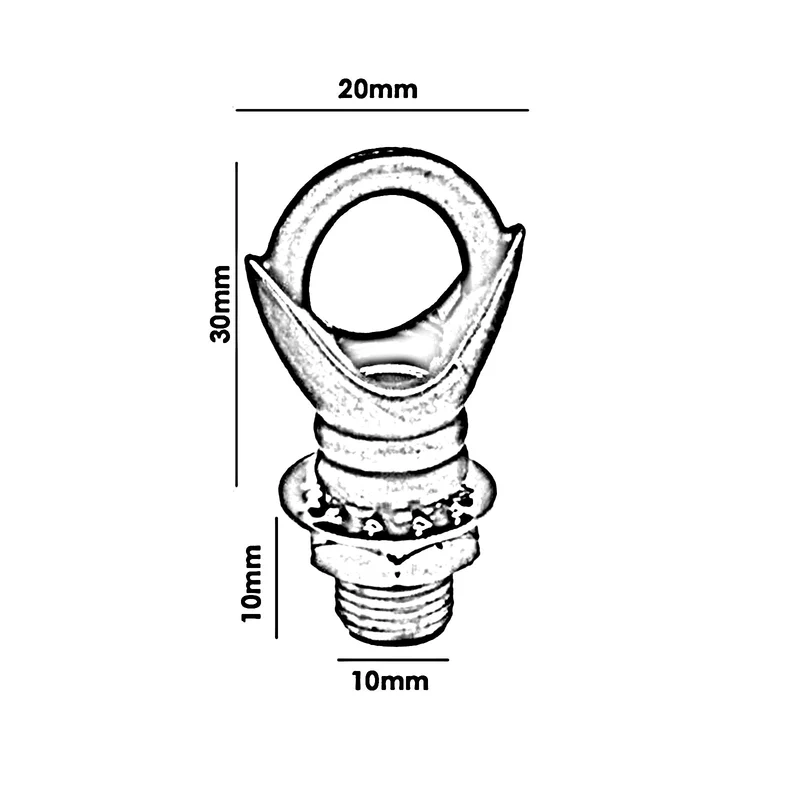 Deckenhaken für Lampen Kronleuchter in Weiß~ 2832
