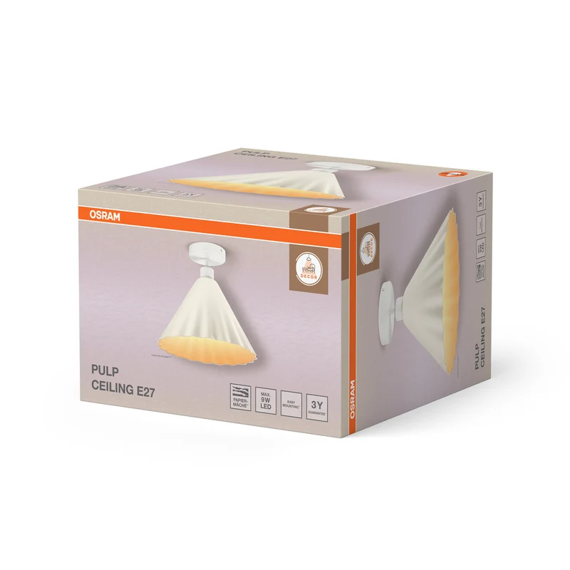 OSRAM DECOR Deckenleuchte Decor Pulp weiß, E27, 310 mm