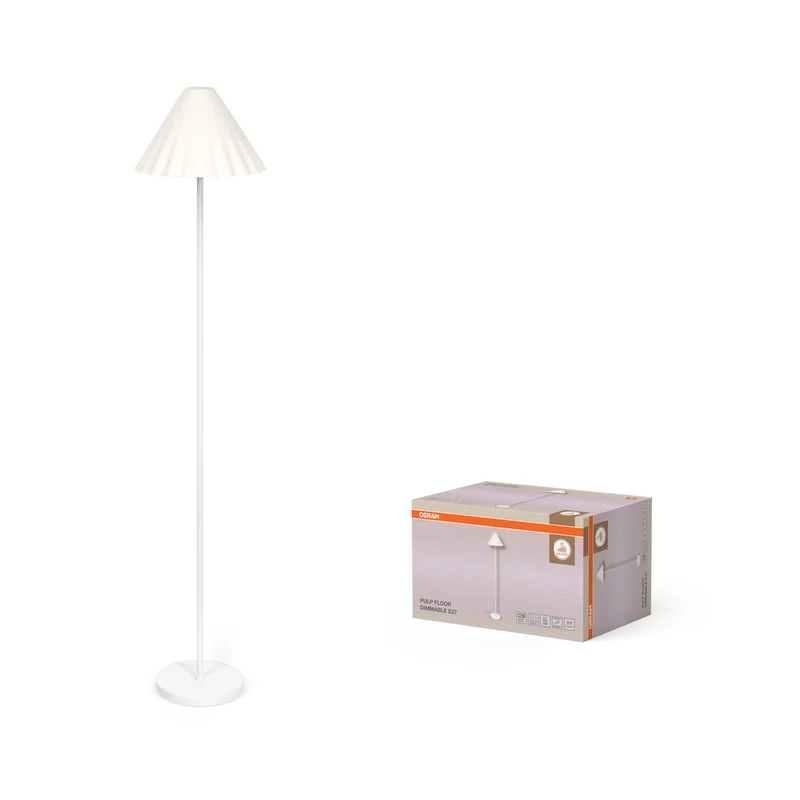 OSRAM DECOR Standleuchte Decor Pulp weiß, E27, dimmbar
