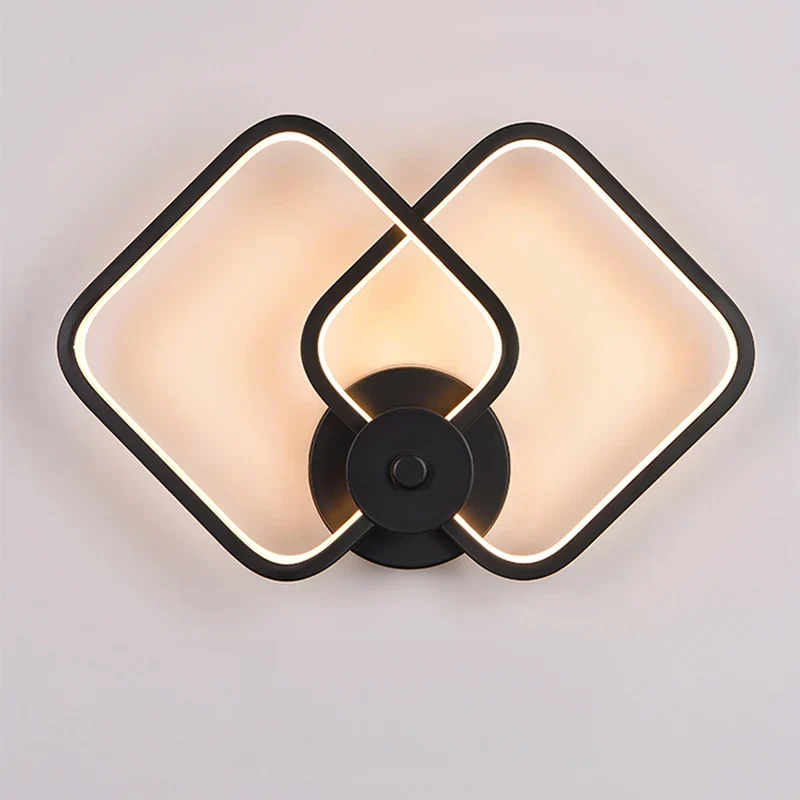 Leistungsstarke quadratische Wandleuchte mit geometrischem Design – Square