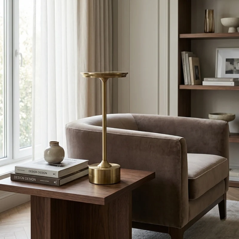 Kabellose Lampe mit Touchsensor, dimmbar, moderner Stil – Métallico