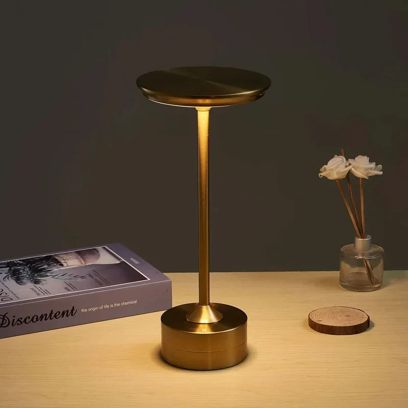 Kabellose Lampe mit Touchsensor, dimmbar, moderner Stil – Métallico