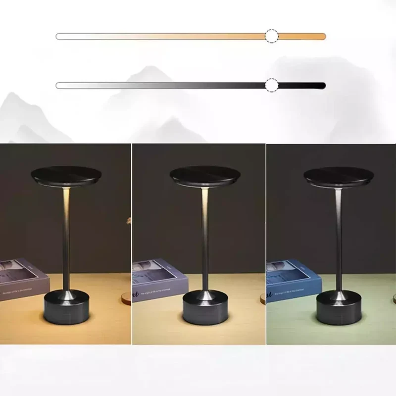 Kabellose Lampe mit Touchsensor, dimmbar, moderner Stil – Métallico