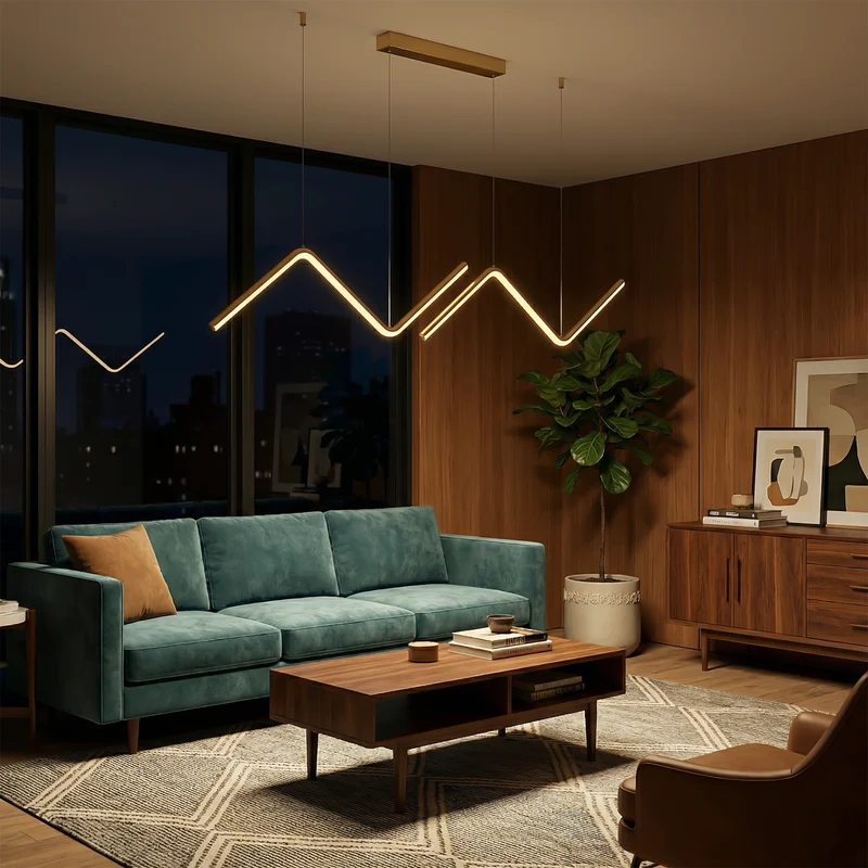 Moderne Design-Hängeleuchte mit einstellbarem Licht und schicken Oberflächen – Eclipse
